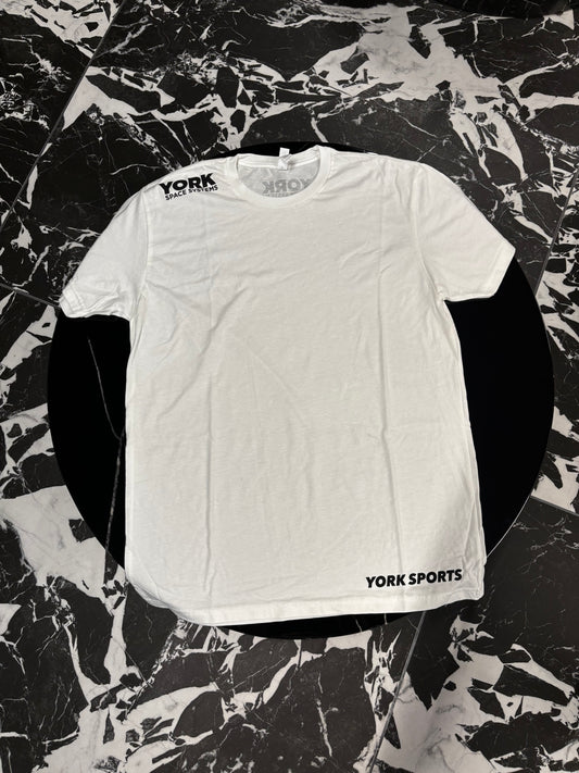 York Sports Tee - White Cotton